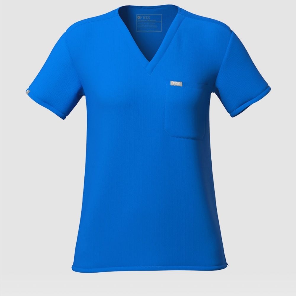 Royal blue figs scrubs.